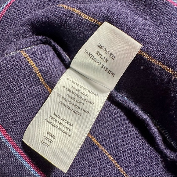Rails ‘Rylan’ Striped Navy Blue Women's Top in “Santiago Stripe” Size Small - Picture 11 of 14